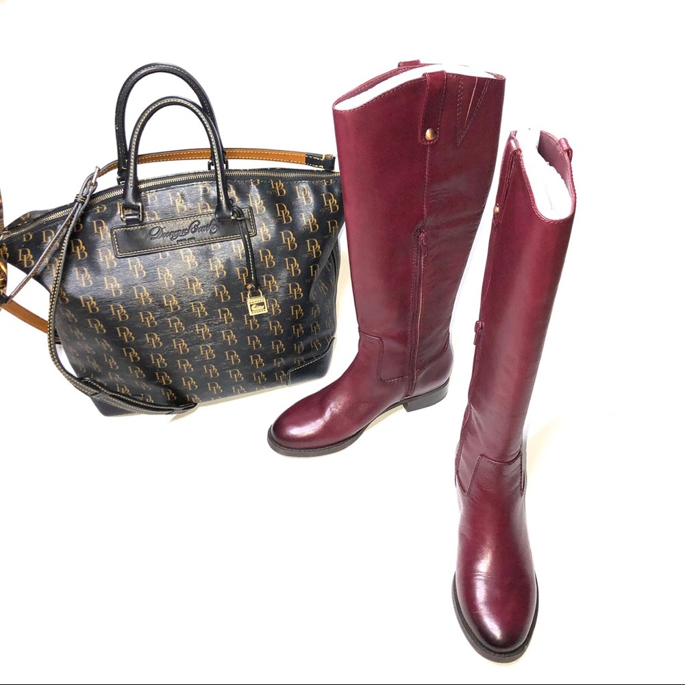 INC LEATHER RIDING BOOTS - Picture 2 of 10